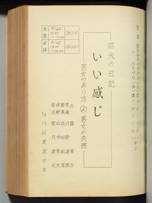 昭夫の日記