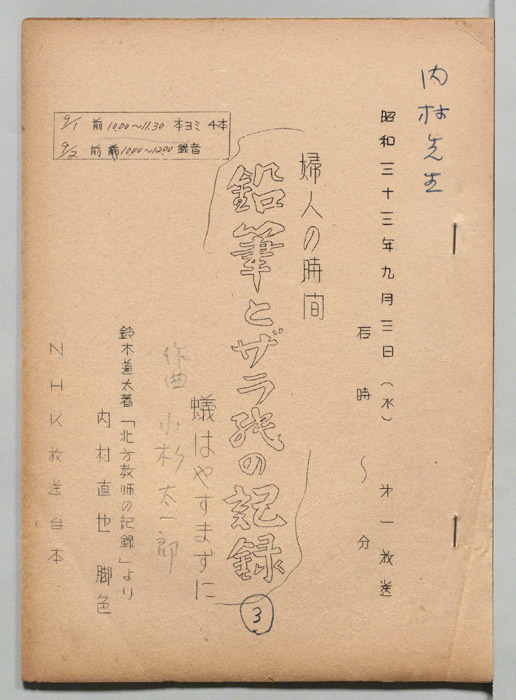 鉛筆とザラ紙の記録