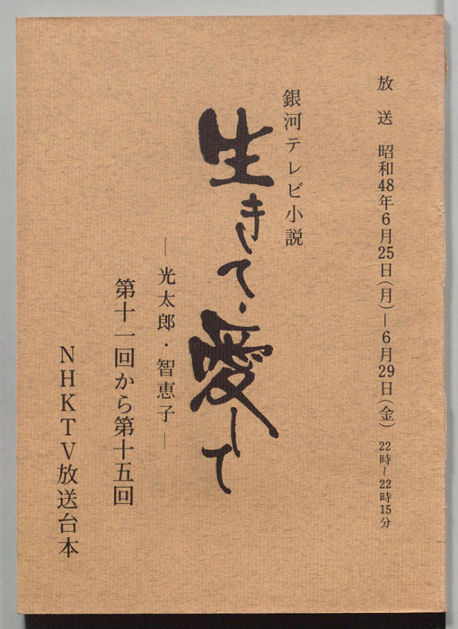 生きて、愛して　光太郎・智恵子(仮称)