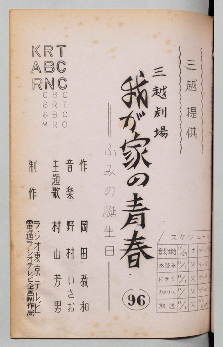 我が家の青春