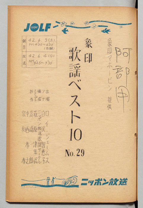 象印歌謡ベスト10