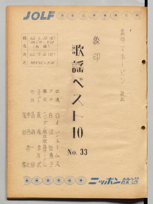 象印歌謡ベスト10