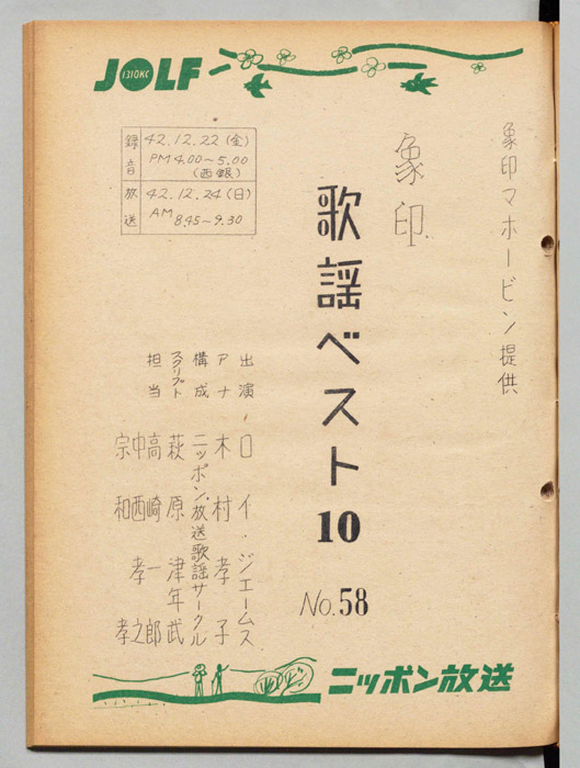 象印歌謡ベスト10