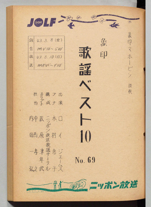 象印歌謡ベスト10