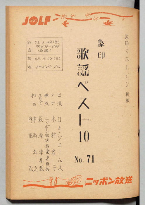 象印歌謡ベスト10