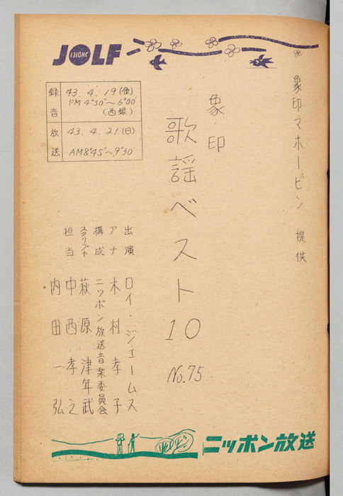 象印歌謡ベスト10