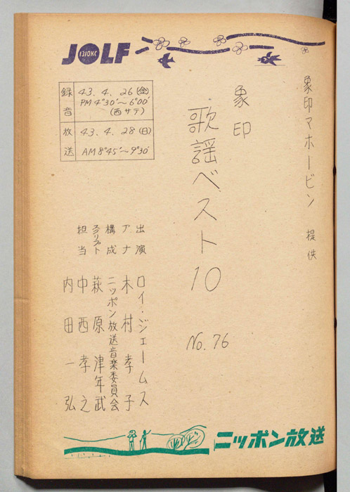 象印歌謡ベスト10