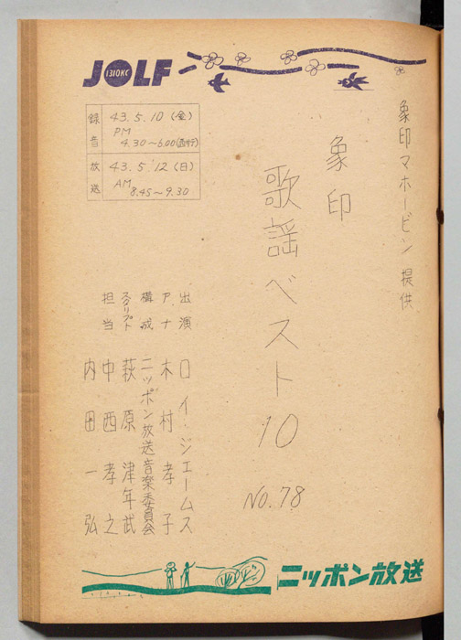 象印歌謡ベスト10