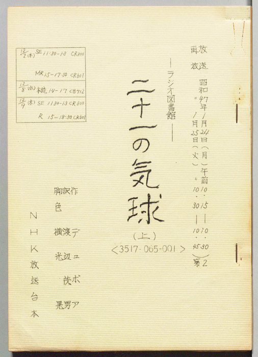 二十一の気球
