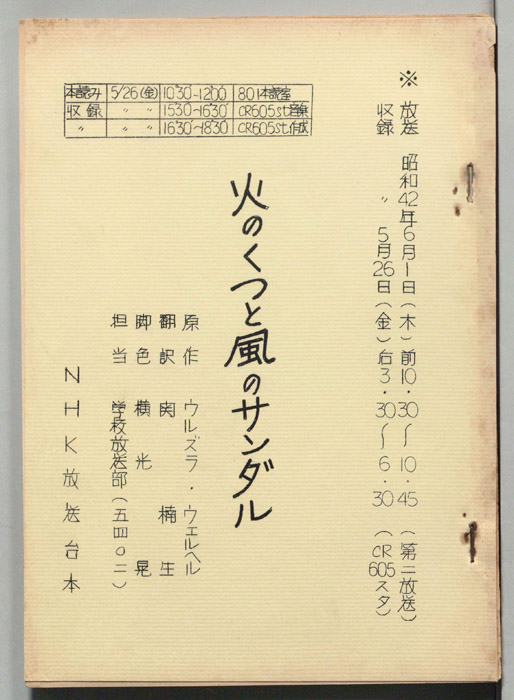 火のくつと風のサンダル