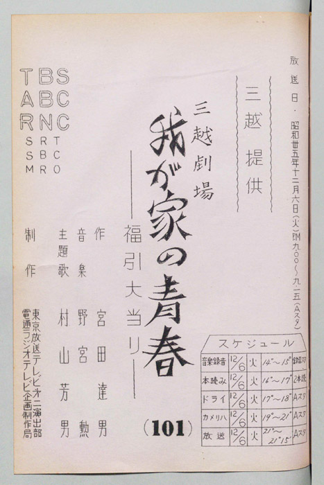 我が家の青春