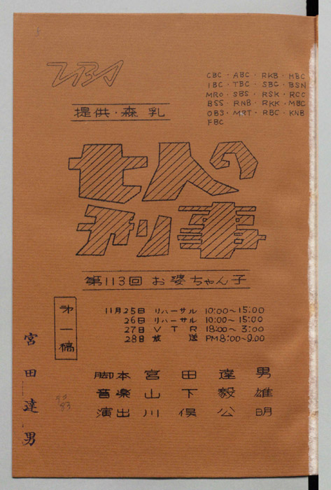 七人の刑事（第一稿）