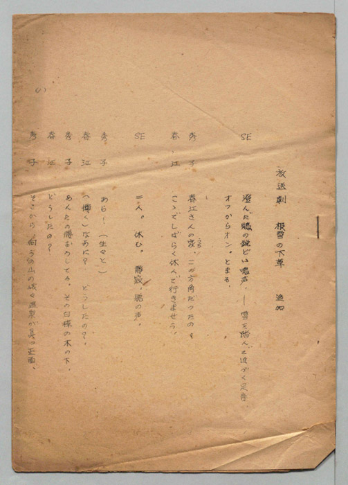 根雪の下草（追加稿）