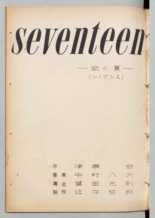 seventeen（シノプシス）