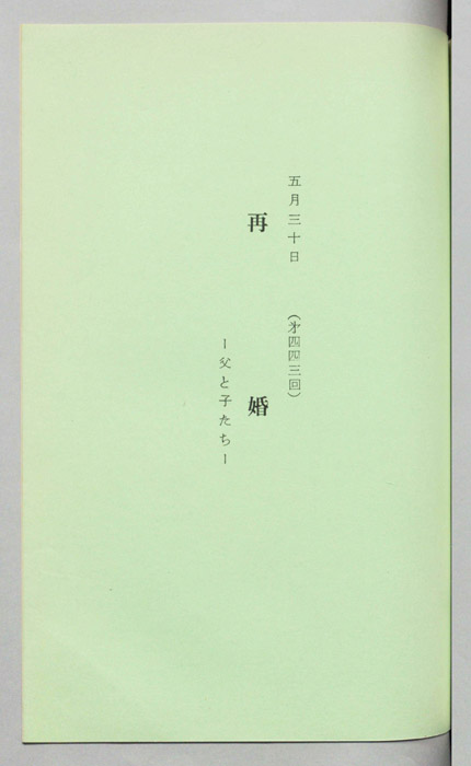再婚～父と子たち～