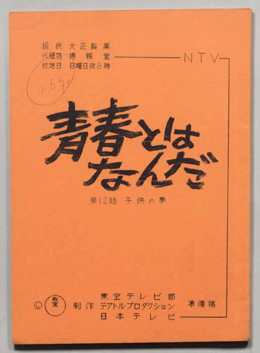青春とはなんだ（準備稿）