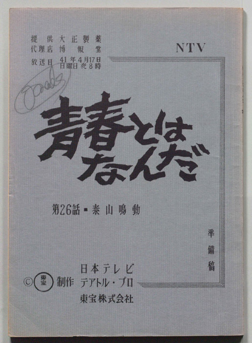 青春とはなんだ（準備稿）