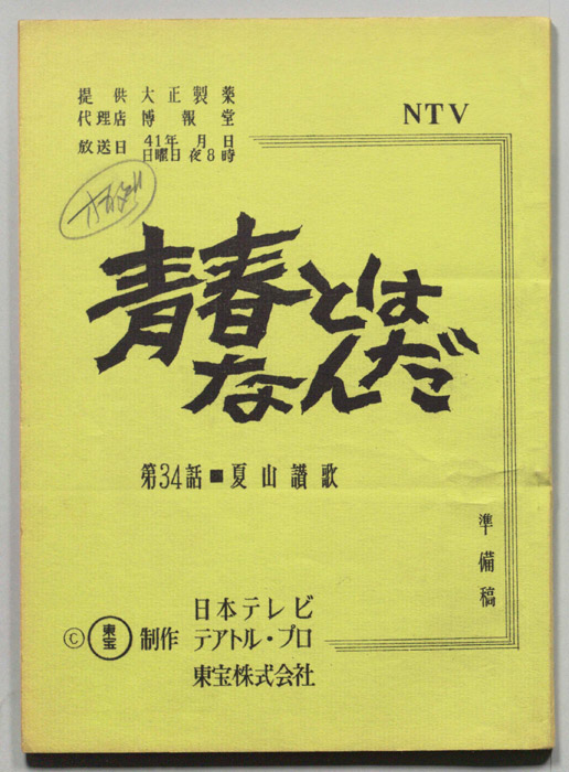 青春とはなんだ（準備稿）