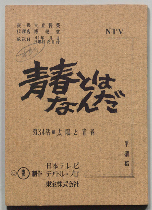 青春とはなんだ（準備稿）