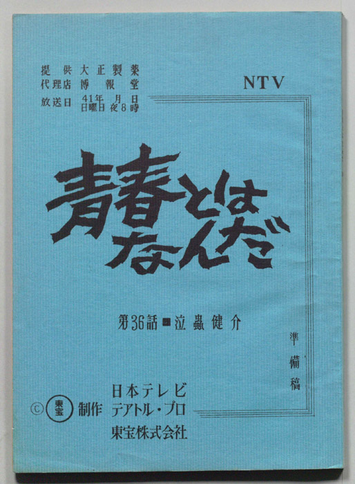 青春とはなんだ（準備稿）