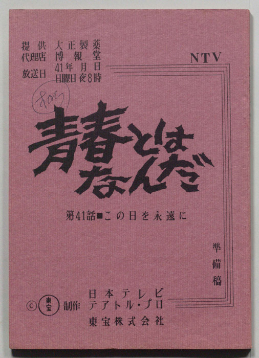 青春とはなんだ（準備稿）