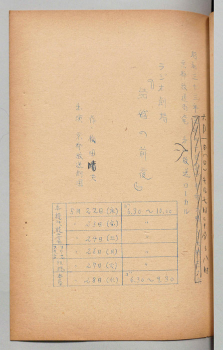 結婚の前夜