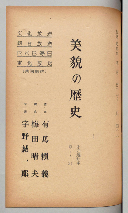 美貌の歴史