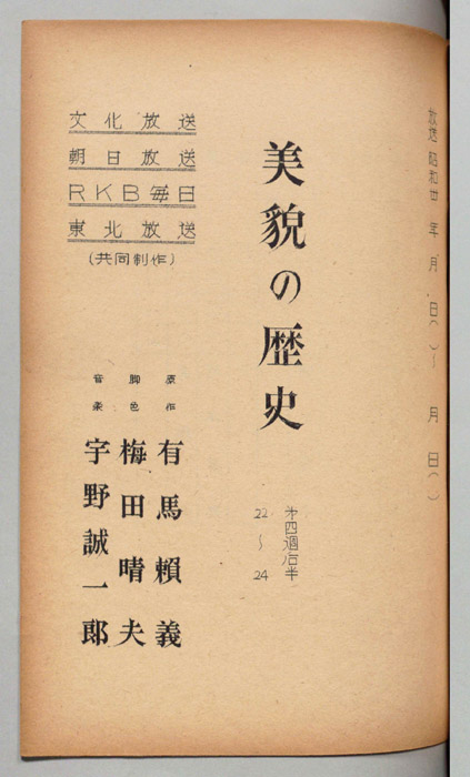 美貌の歴史