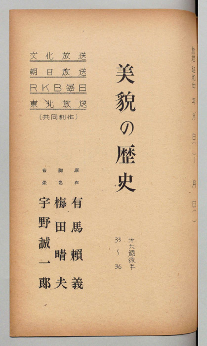 美貌の歴史