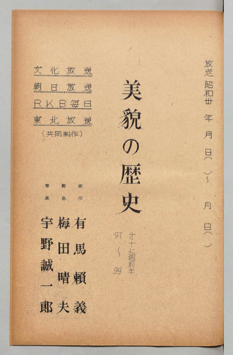 美貌の歴史