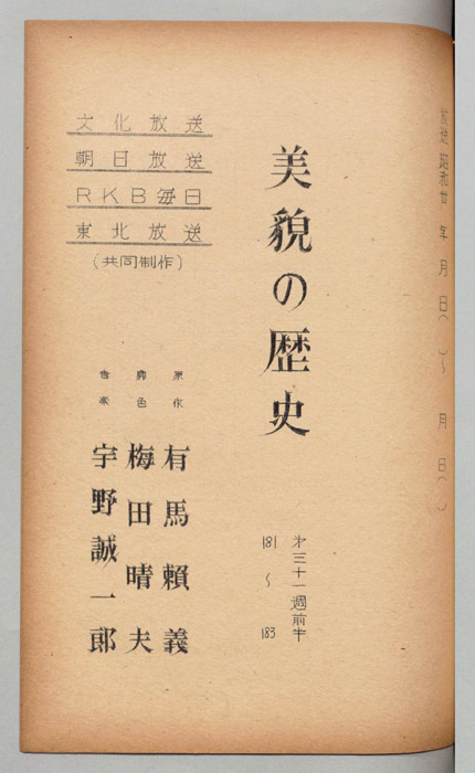 美貌の歴史