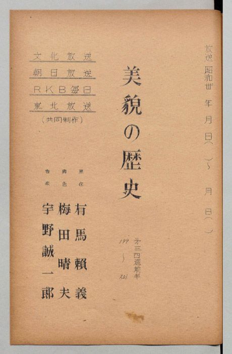 美貌の歴史