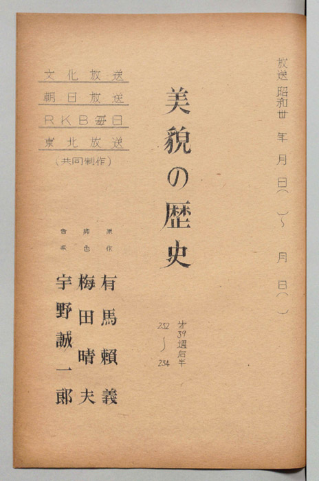 美貌の歴史